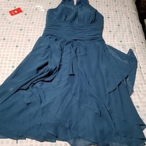 Turquoise cocktail dress